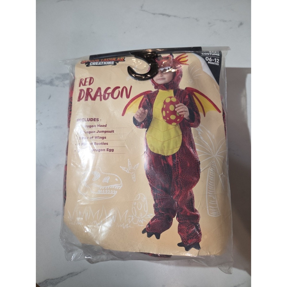 New! Spooktacular Creations Dragon Baby Size 6-12M  Halloween Cosplay Costume